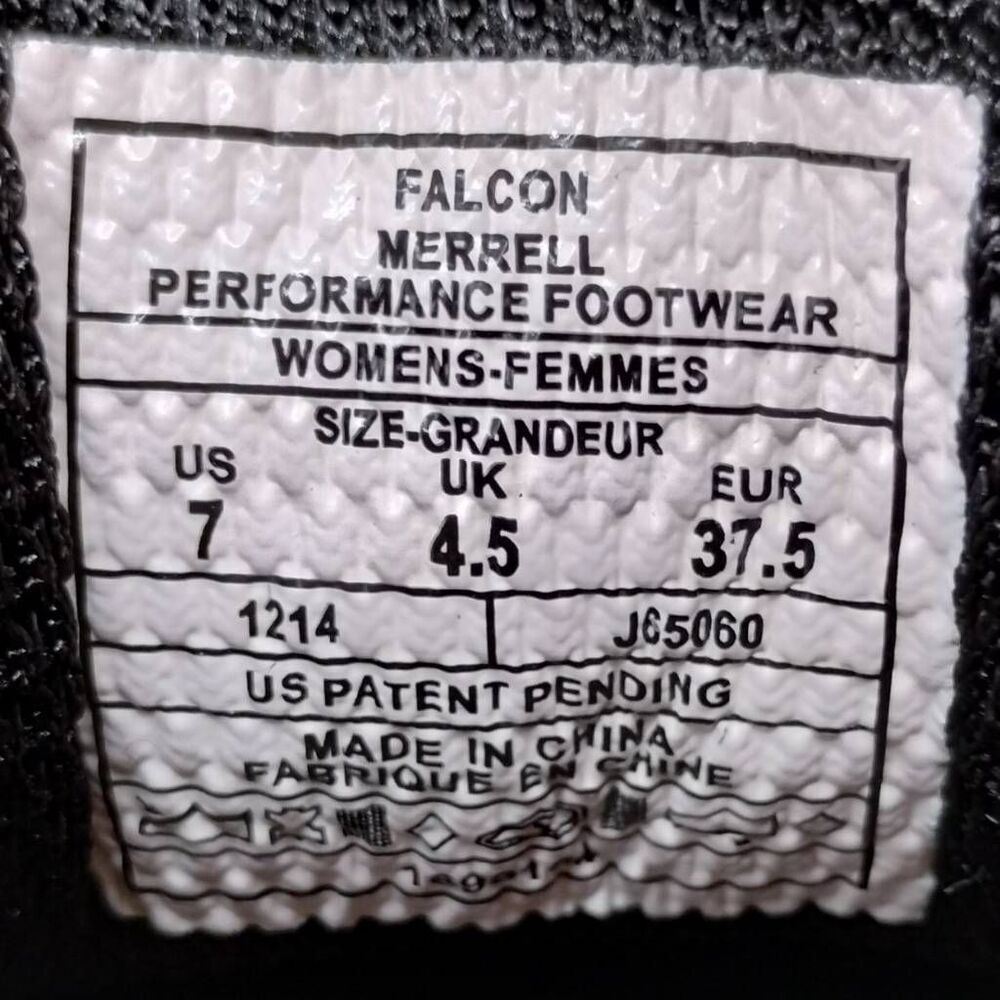 Merrell Falcon Hiking Shoes Womens Size‎ 7 Brown Black Outdoors Booties - Picture 9 of 9